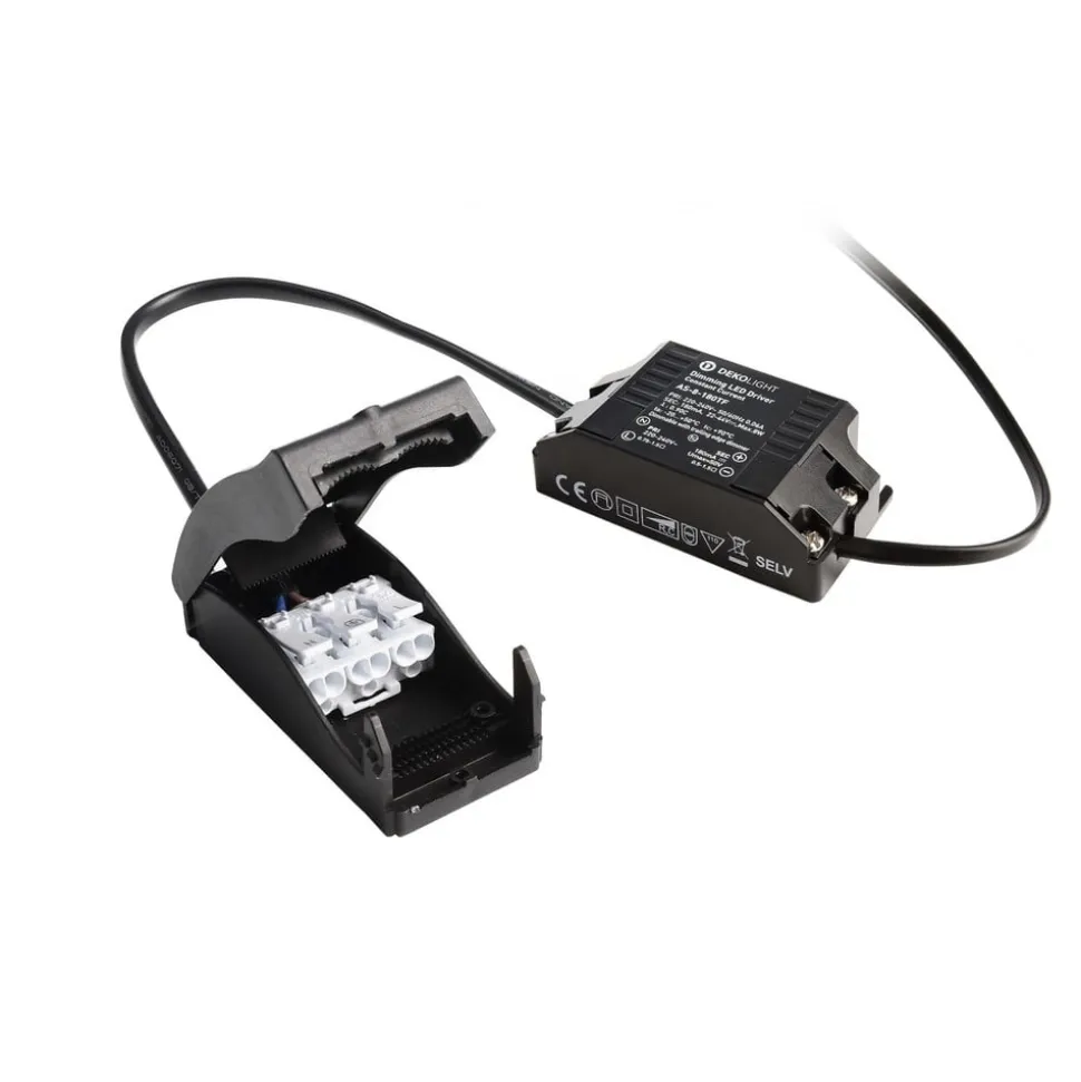 Forsænket loftlampe Dione, IP44, 2.700 K, sort, dæmpbar