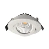 Forsænket loftlampe Dione, IP44, 4.000 K, hvid, dæmpbar