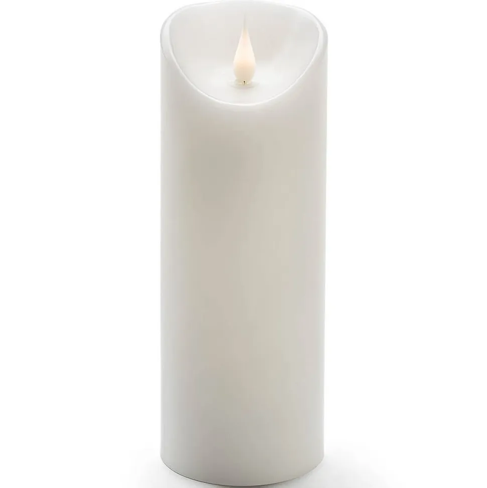 Forsynet med 3D-flamme - LED-lys Stearin