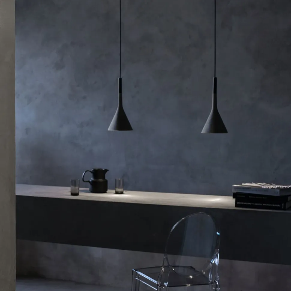 Foscarini Aplomb Mini pendellampe af beton, grå