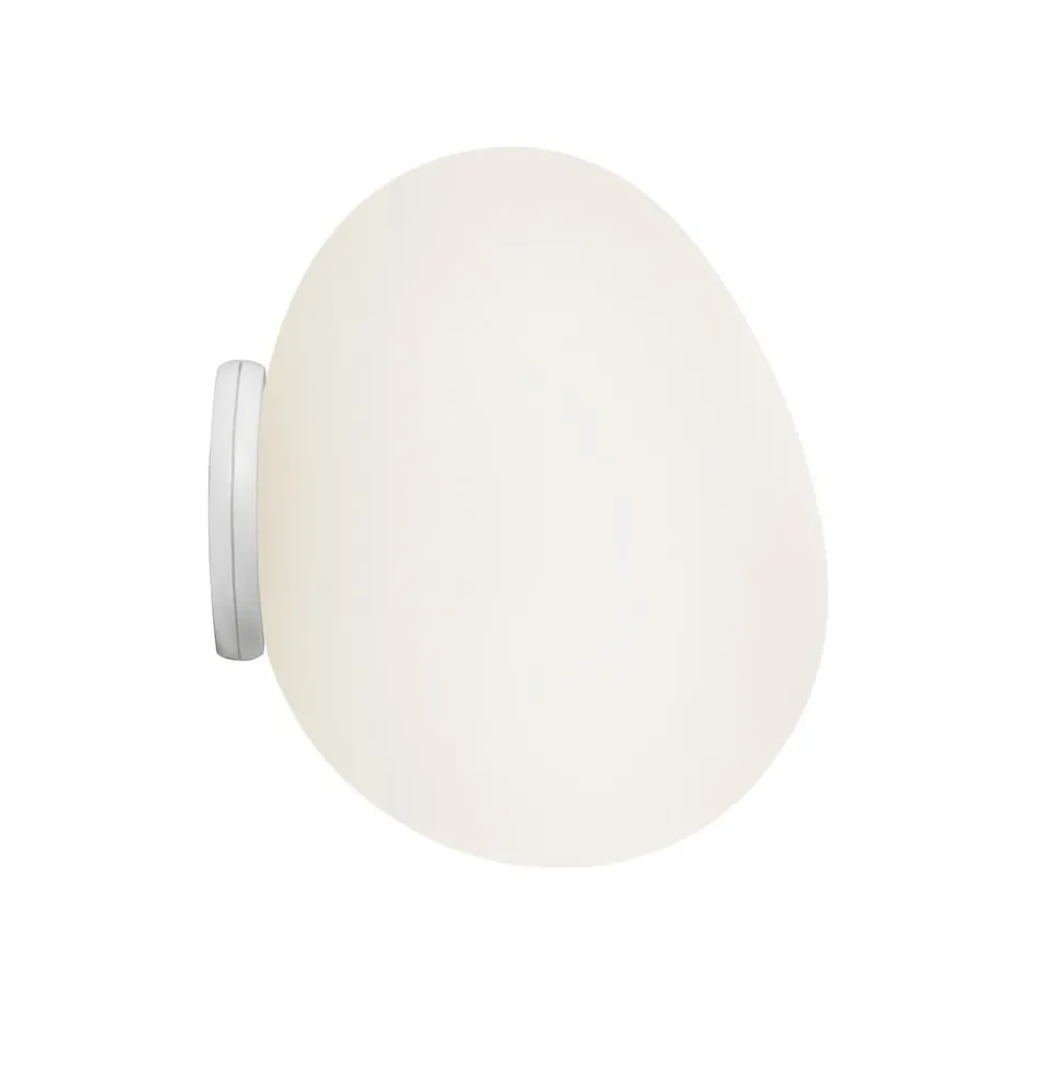 Foscarini Gregg piccola væglampe, hvid IP40