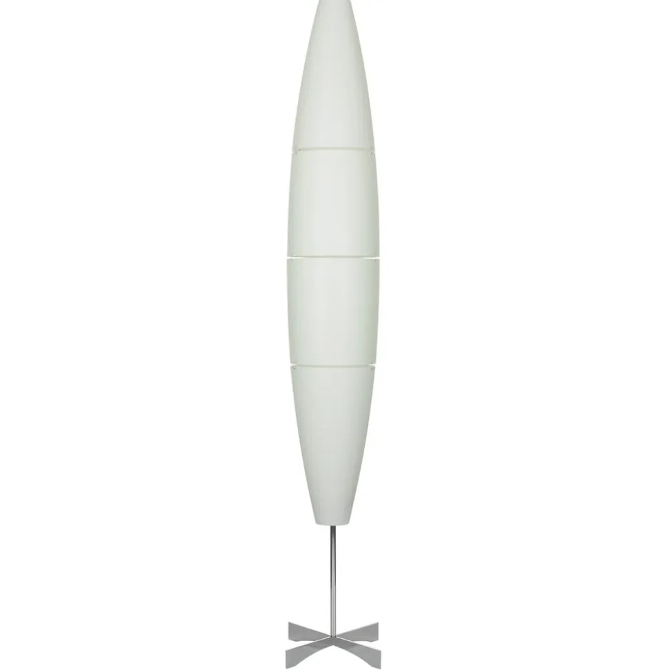 Foscarini Havana gulvlampe med dæmper, alu/hvid