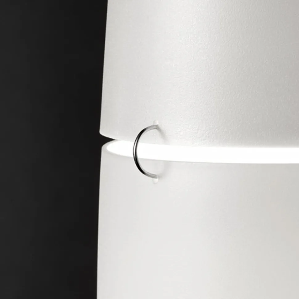 Foscarini Havana gulvlampe med dæmper, alu/hvid