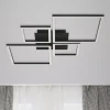 Frame LED-loftlampe, step dim, 4 lyskilder, sort