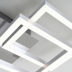 Frame LED-loftslampe, 3.000 K, krom