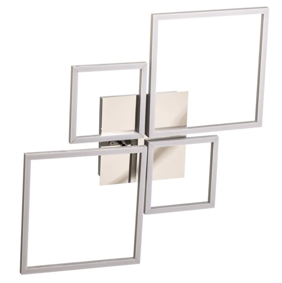 Frame LED-loftslampe, CCT, 4-lys, aluminium