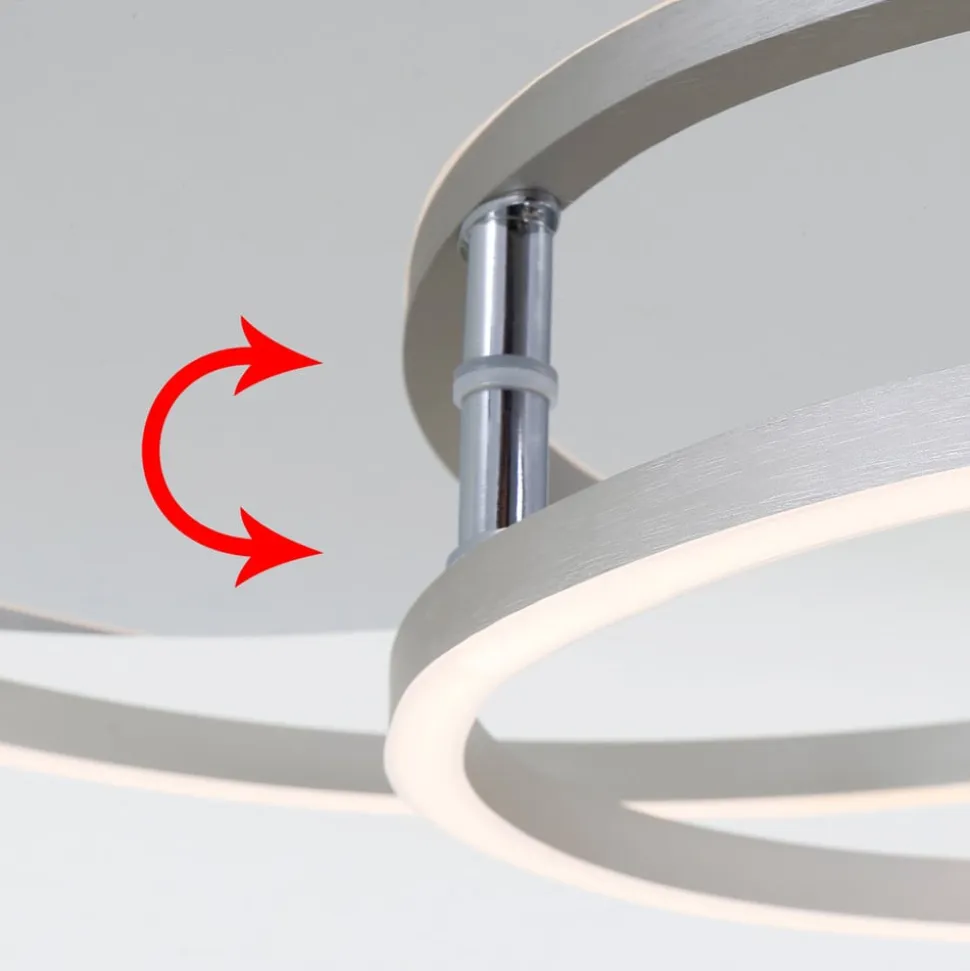 Frame LED-loftslampe, dæmpbar via vægkontakt