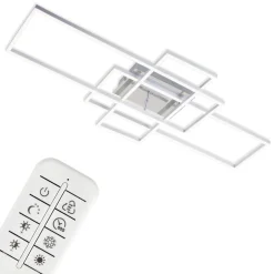Frame loftlampe, rektangel, 3 lk., CCT, aluminium