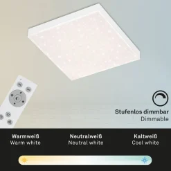 Frameless CCT LED-stjernehimmel, 30 x 30 cm