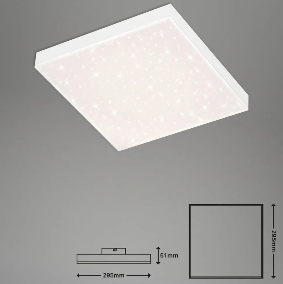 Frameless CCT LED-stjernehimmel, 30 x 30 cm