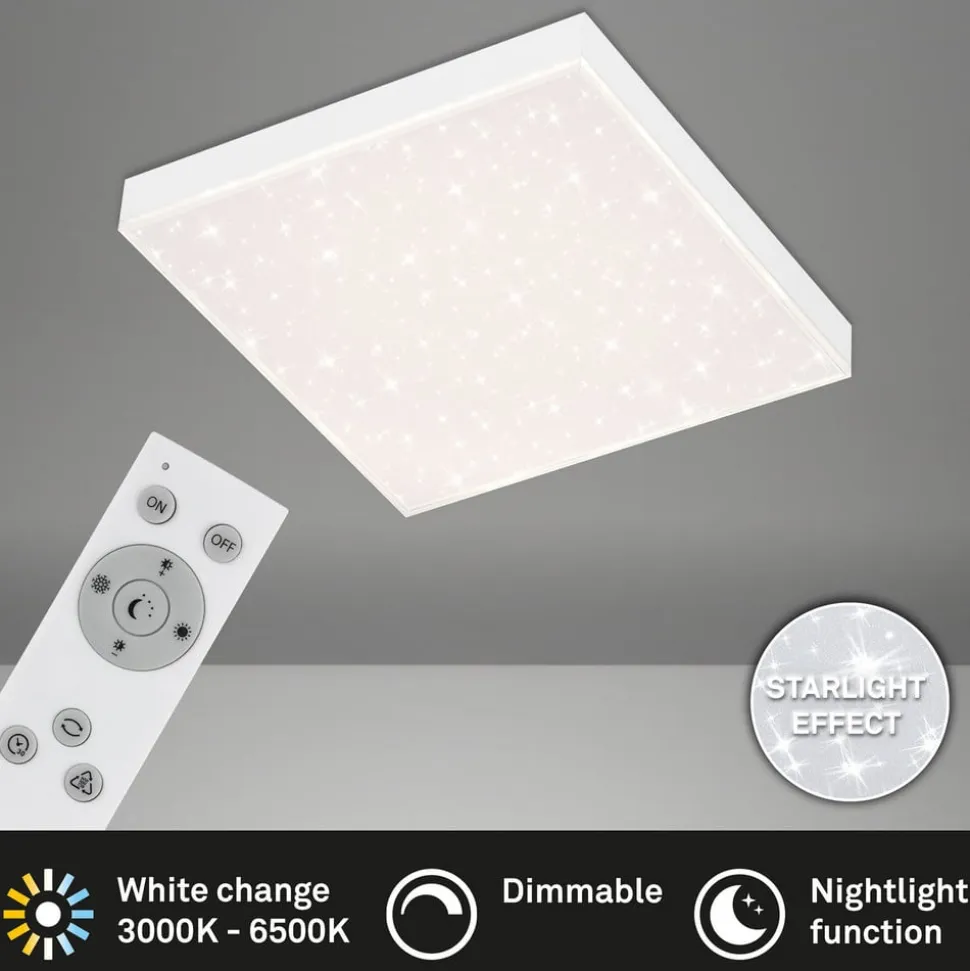 Frameless CCT LED-stjernehimmel, 30 x 30 cm