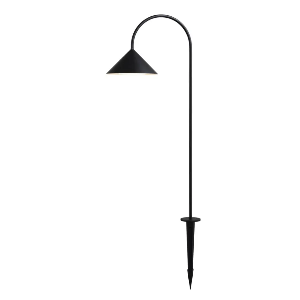 FRANDSEN lampe med jordspyd Grasp, sort, højde 82 cm