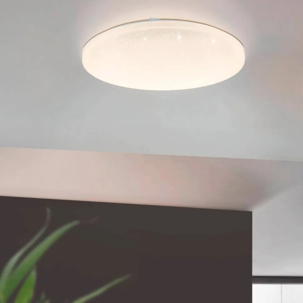 Frania-S LED-loftlampe med krystaleffekt, Ø 43 cm