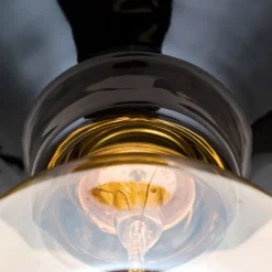Frost loftlampe af keramik, sort