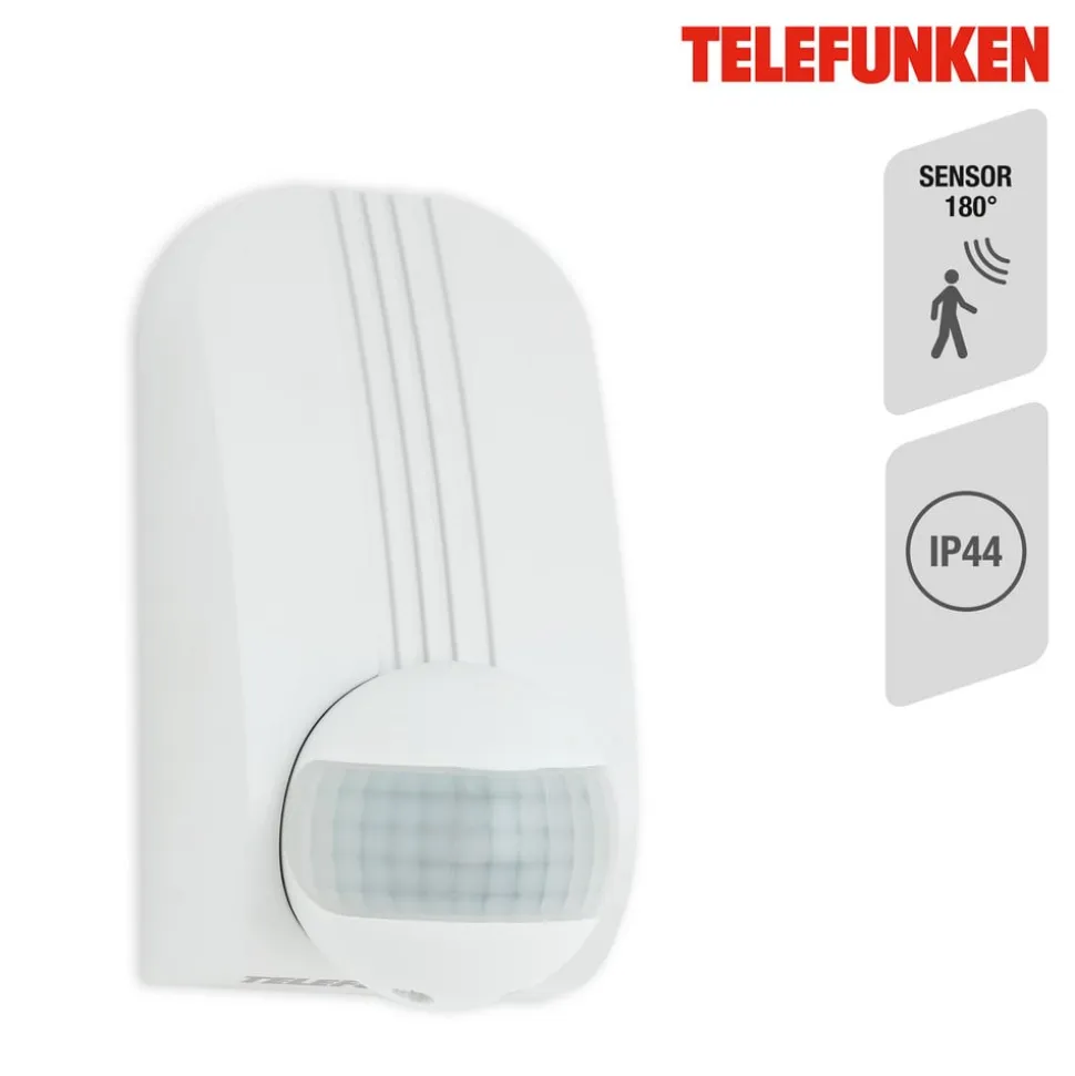 Funchal bevægelsessensor, maks. 1.000 W LED, hvid