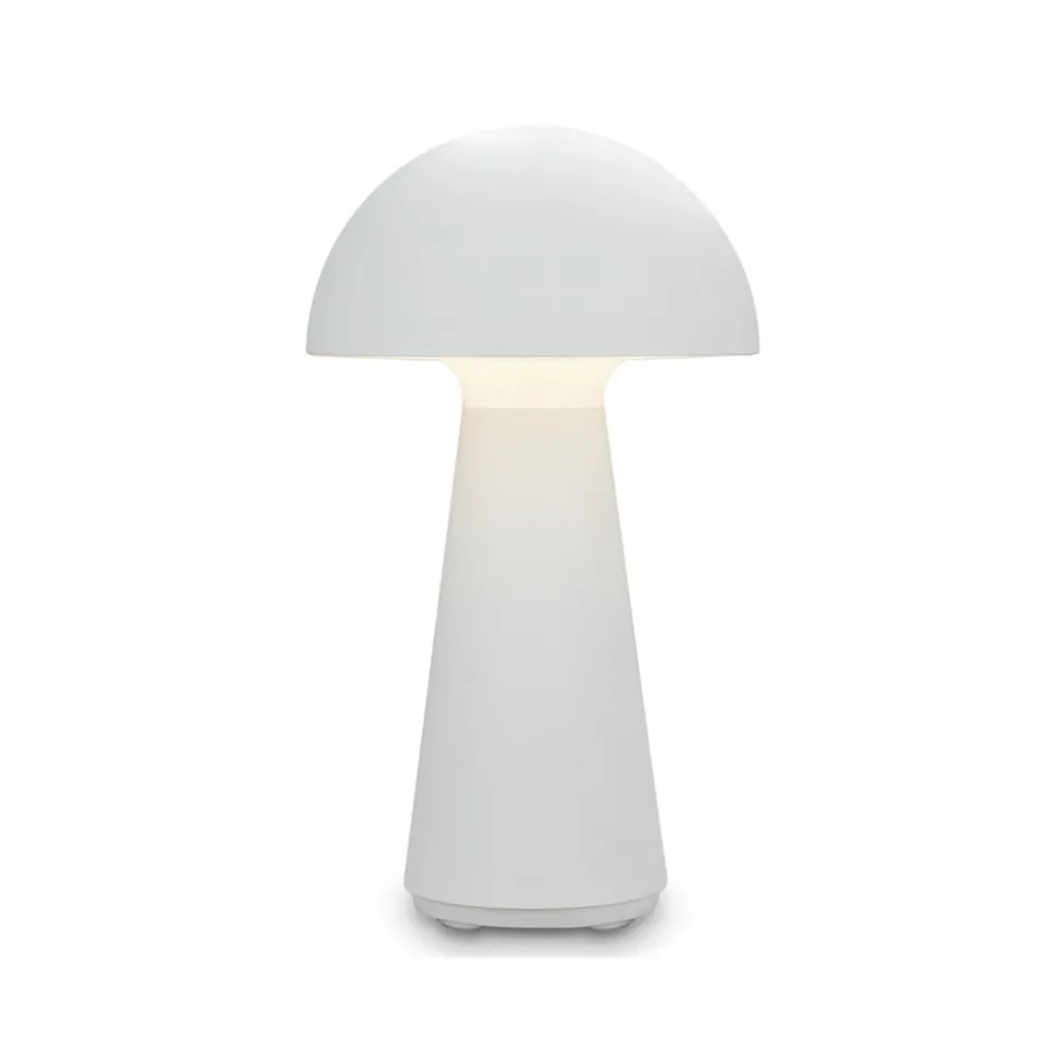 Fungo LED-bordlampe, genopladelig, hvid