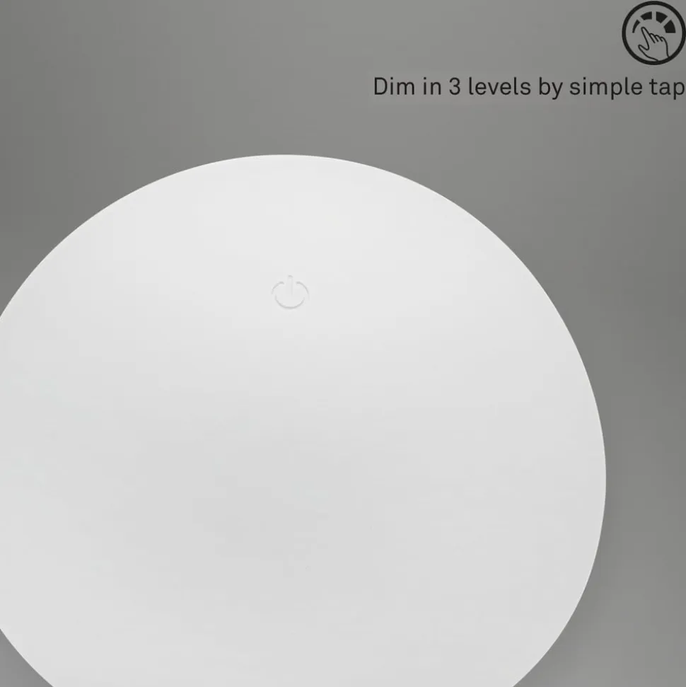 Fungo LED-bordlampe, genopladelig, hvid