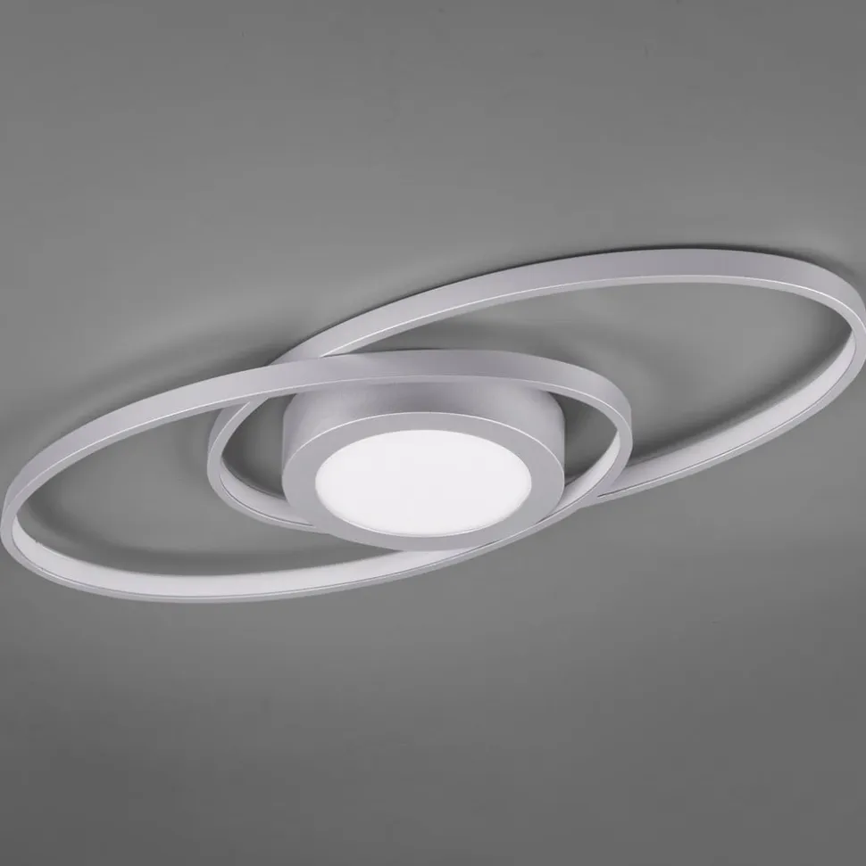 Galaxy LED-loftlampe, kan dæmpes, titaniumfarvet