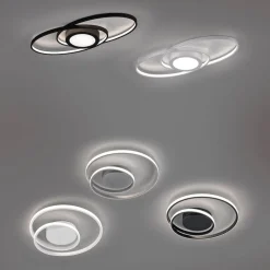 Galaxy LED-loftlampe, kan dæmpes, titaniumfarvet