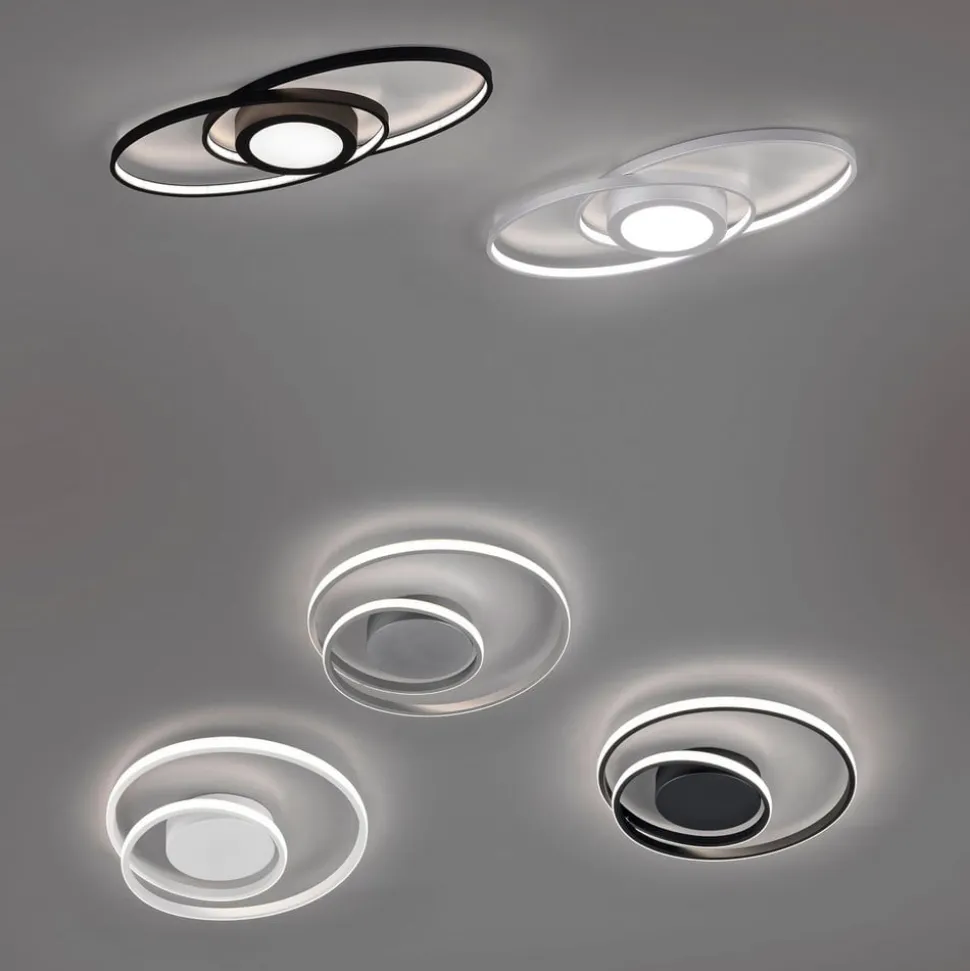 Galaxy LED-loftlampe, kan dæmpes, titaniumfarvet