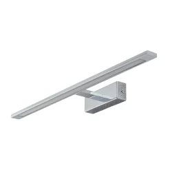 Gallery LED-væglampe, kromfarvet, metalbredde 62 cm IP44