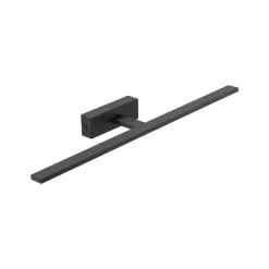 Gallery LED-væglampe, sort, metal, bredde 62 cm, IP44