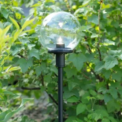 Garden 24 LED-gadelampe Sphere med kugleformet skærm