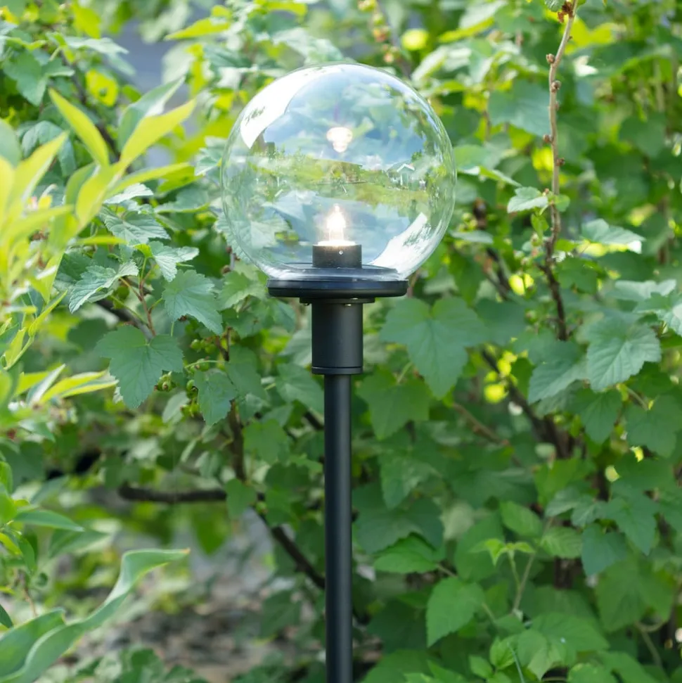 Garden 24 LED-gadelampe Sphere med kugleformet skærm