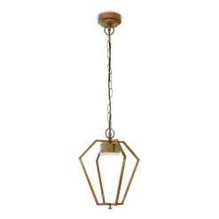 Gemstone 3452 udendørs LED-hængelampe messing/opal