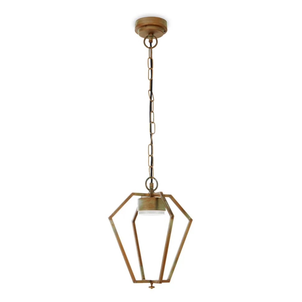 Gemstone 3452 udendørs LED-hængelampe messing/opal
