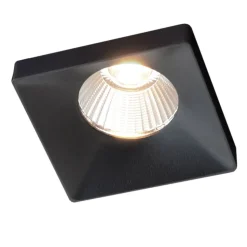 GF design Squary indbygningslampe IP54 sort 2.700 K