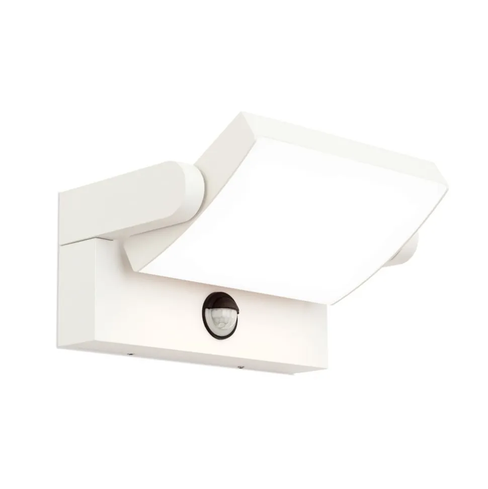 Ginger udendørs LED-væglampe med sensor hvid, IP54