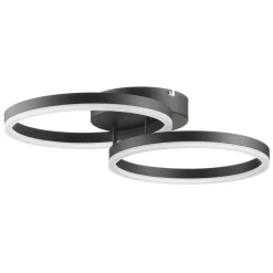 Giotto LED-loftlampe, 2 lyskilder, sort