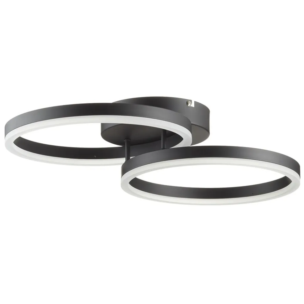 Giotto LED-loftlampe, 2 lyskilder, sort