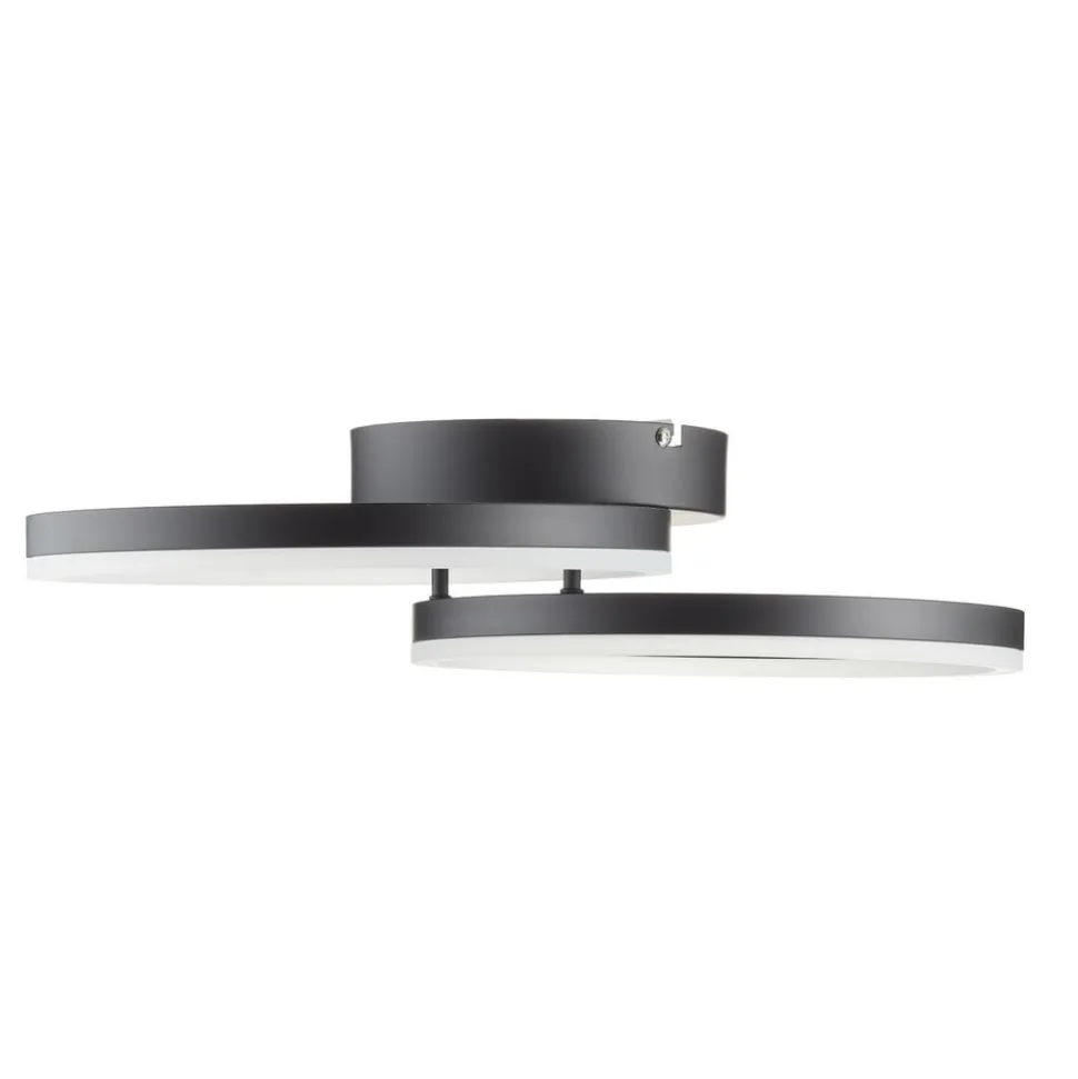 Giotto LED-loftlampe, 2 lyskilder, sort
