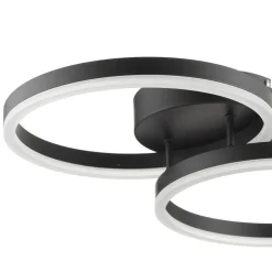 Giotto LED-loftlampe, 2 lyskilder, sort