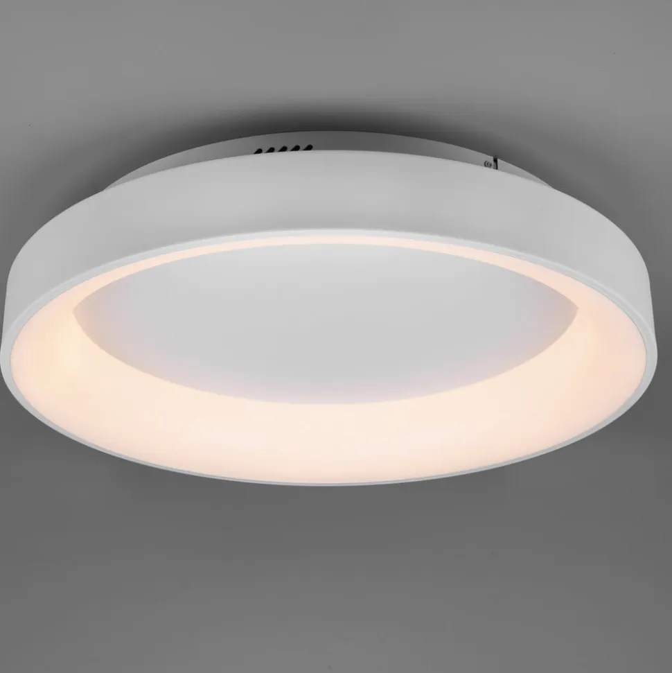 Girona LED-loftlampe med fjernbetjening, hvid