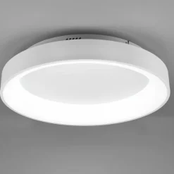 Girona LED-loftlampe med fjernbetjening, hvid