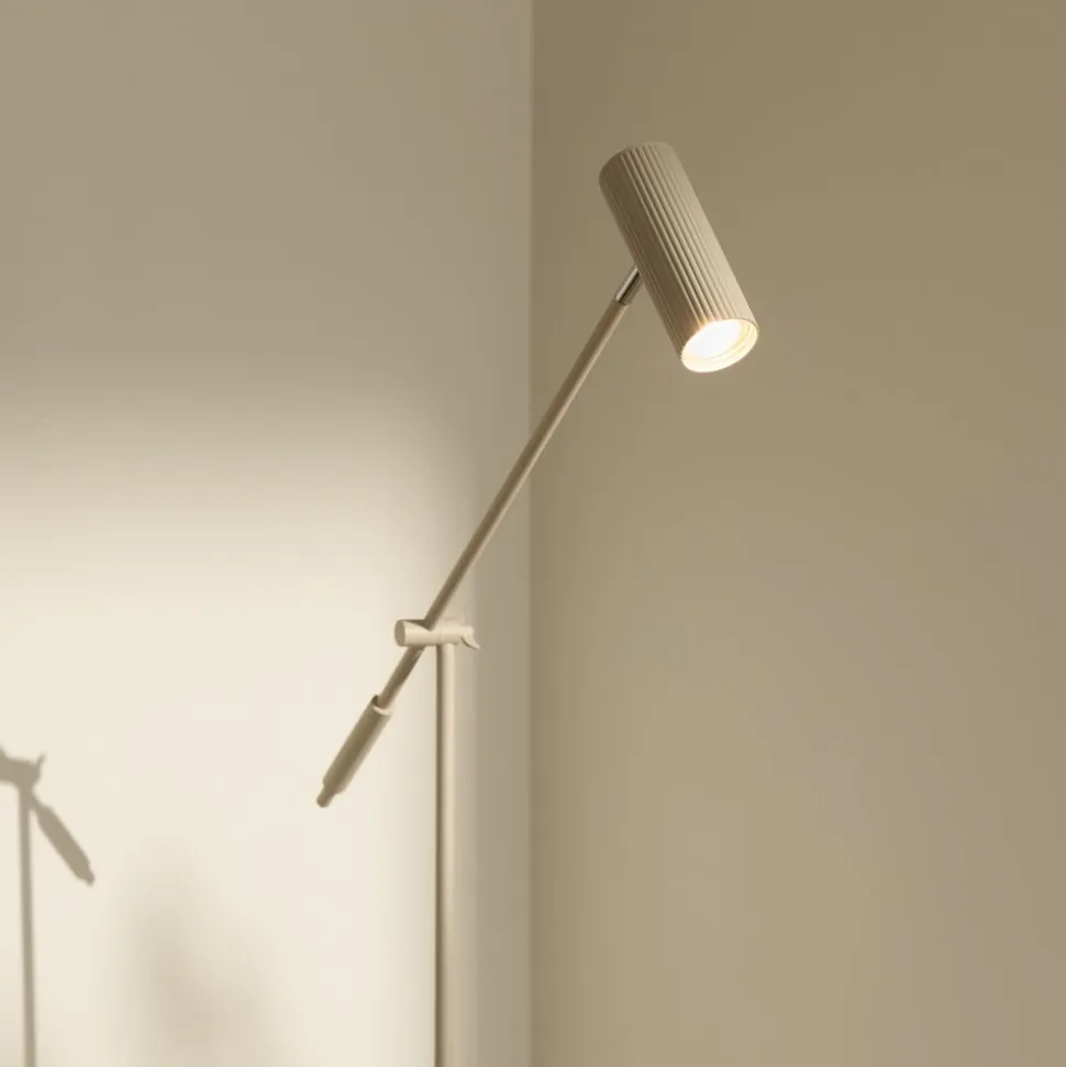 Globen Lighting Gulvlampe Hubble READ, beige, metal