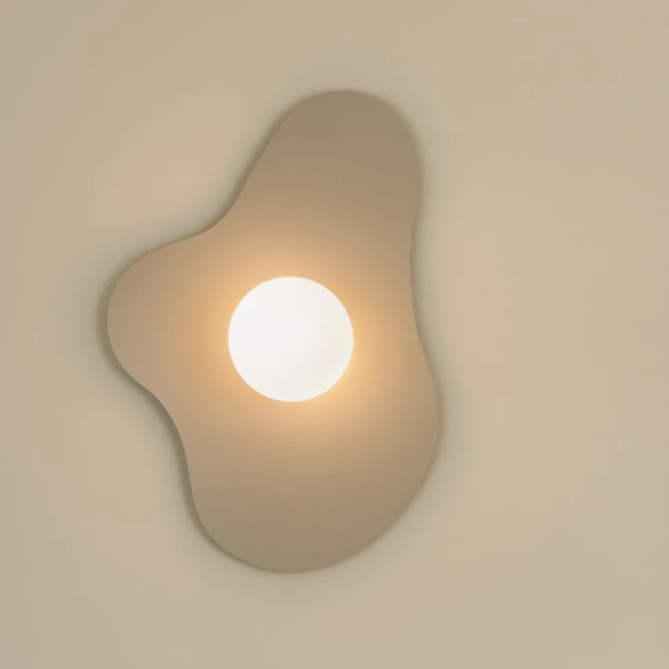 Globen Lighting væglampe ILLUSION, beige, glas, 60 cm
