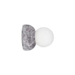 Globen Lighting væglampe Torrano, grå Ø 13 cm IP44