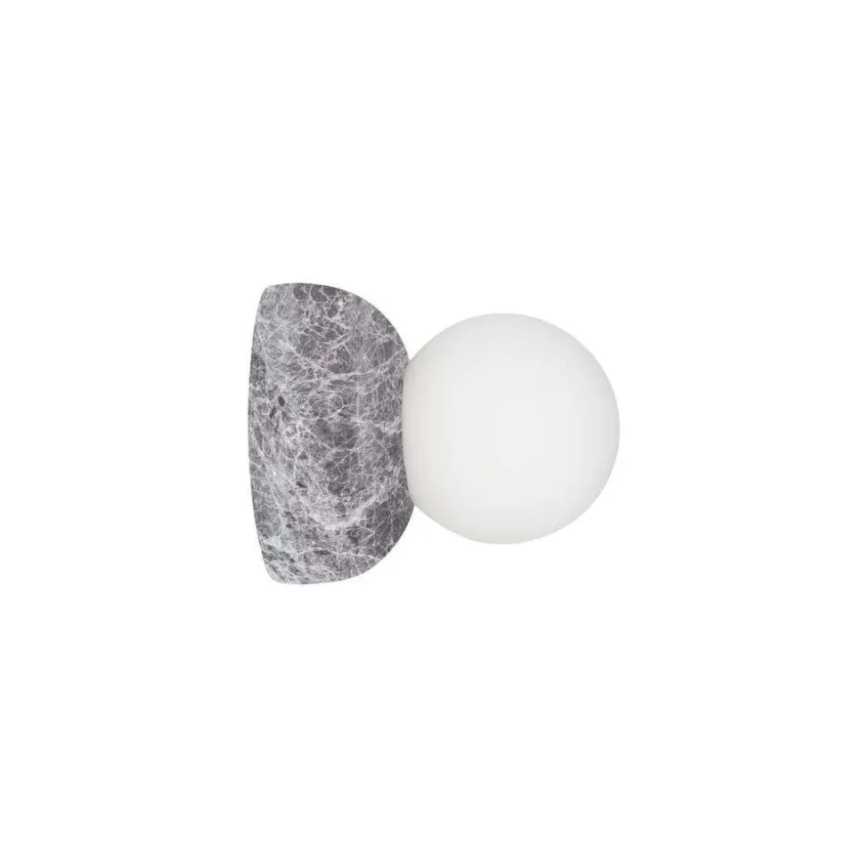 Globen Lighting væglampe Torrano, grå Ø 13 cm IP44