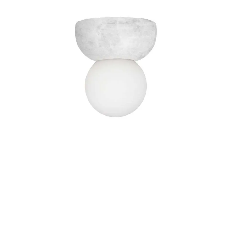 Globen Lighting væglampe Torrano, hvid Ø 13 cm IP44