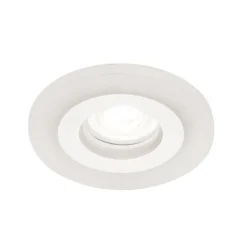 Glow indbygningsspot, hvid, metal, Ø 11 cm, GU10