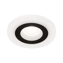 Glow indbygningsspot, sort, metal, Ø 11 cm, GU10