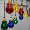 Glow LED-lyskæde med 10 kulørte lyskilder