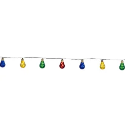 Glow LED-lyskæde med 10 kulørte lyskilder