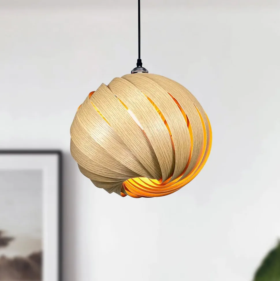Gofurnit Mela pendellampe, eg, Ø 35 cm