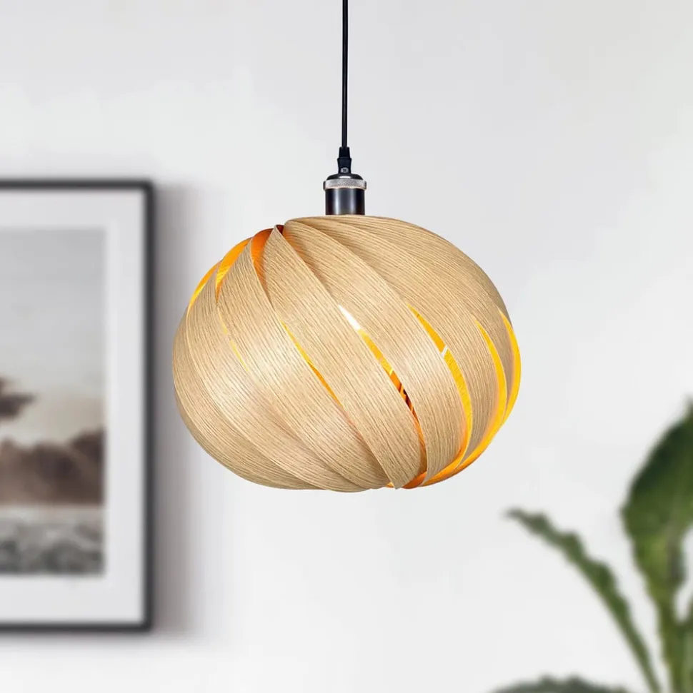 Gofurnit Mela pendellampe, eg, Ø 35 cm