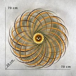 Gofurnit Veneria væglampe, eg, Ø 70 cm